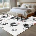 thumbnail image 4 of 6'x9' Area Rugs, Farmhouse Chicken Indoor Outdoor Area Rug for Living Room Bedroom, Retro Pastoral Feathers Animal Washable Bathroom Rugs Kitchen Floor Carpet Mats Home Decor Aesthetic, 4 of 8