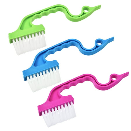 

Uxcell Gap Cleaning Tools Hand-held Groove Brush Blue Green Red 9 Count