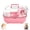 pink, variant on Portable Hamster Carrier Cage with Water Bottle, Exercise Wheel, and House for Small Pets like Gerbils and Dwarf Hamsters, Pink