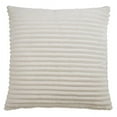 thumbnail image 1 of Saro Lifestyle 189.I18S 18 in. Faux Rabbit Fur Poly Filled Throw Pillow, Ivory, 1 of 1