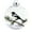 Black, variant on 2D Acrylic Animal Themed Ornaments for Home Porch Window Unique Shatterproof Xmas Trees Crafted for Caring Individuals, 7x7 cm, Snow-white
