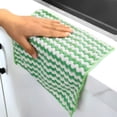 thumbnail image 4 of Toalla de limpieza de platos multifunción para el hogar, paño de microfibra absorbente a rayas, suministros de cocina, 25x25cm, 4 of 4