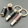 thumbnail image 2 of 1pcs Cigar punch with keychain Portable cigar cutter Stainless steel cigar accessories gadgets for smoker (Black), 2 of 6