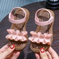 thumbnail image 5 of Tigivemen Toddler Girls Dress Sandals Summer Water Shoes for Kids Flowy Open Toe Sandal with Soft Sole Non Slip Pink Size 11, 5 of 7