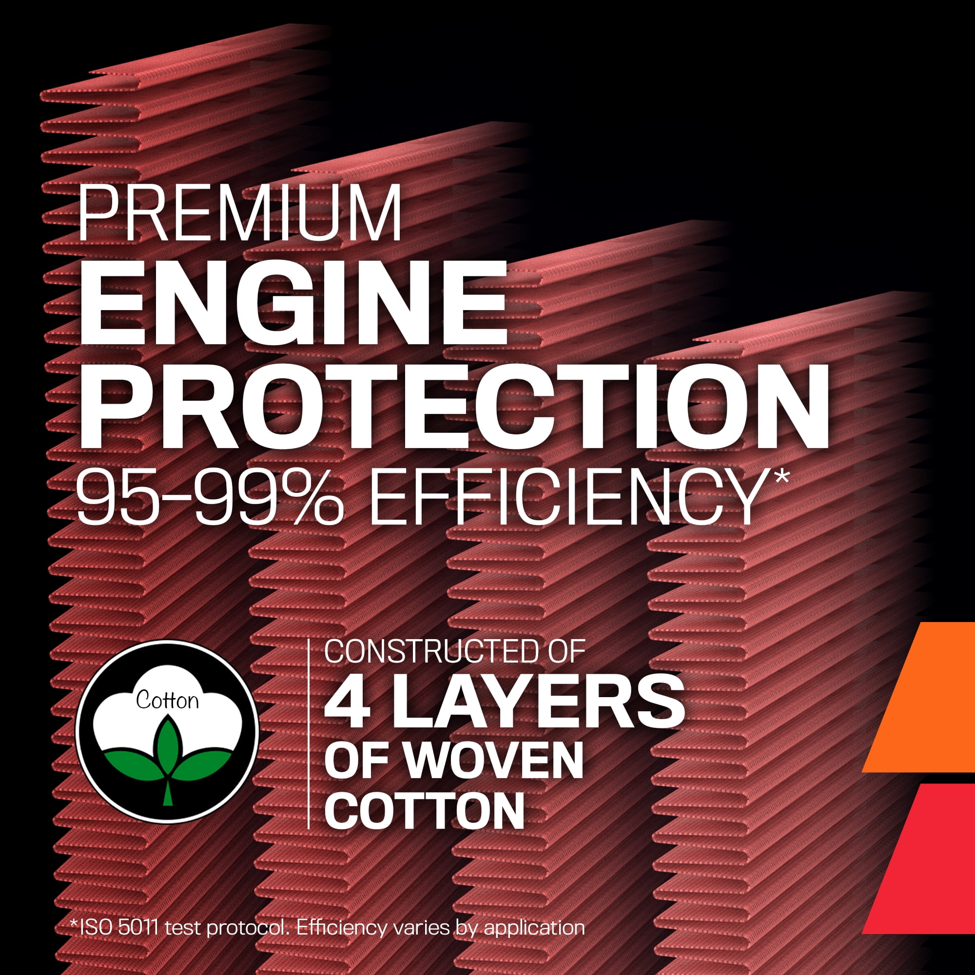 K&N Performance High-Flow Engine Air Filter: Washable, Multi-Layer Protection, Engineered to Boost Horsepower, 33-2154