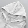 thumbnail image 6 of zbxnLI Girls Boys Full Zip Hooded Vest Cotton Sleeveless Vest Tank Tops Sweatshirt with Pockets, 6 of 7