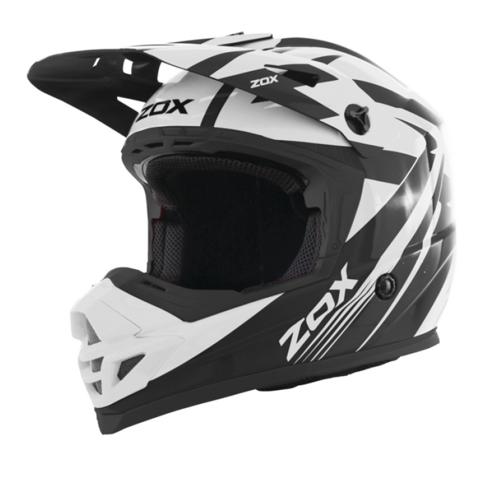 Zox Rush V2 MX Offroad Helmet White/Black - Walmart.com - Walmart.com