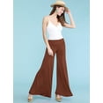 thumbnail image 3 of Made by Johnny Women's Chic Palazzo Lounge Pants L RUST, 3 of 6