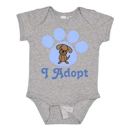 

Inktastic Paw Print Dog Adoption Boys or Girls Baby Bodysuit