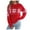 Red, variant on vigerkar Women's Ugly Christmas Sweater Cedar Snowflake Pattern Knitted Sweaters Long Sleeve Winter Pullover Tops (Red, XL)
