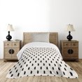 thumbnail image 4 of Ambesonne Animal Quilted Bedspread Set 2 Pcs, Black Bear Silhouettes, Twin Size, Cream and Black, 4 of 5