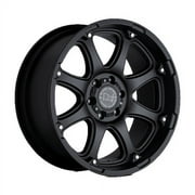 Black Rhino Glamis 17X9 6X139.7 12Et 74.5Cb Matte Black Wheel