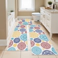 thumbnail image 2 of MeyJey Kitchen Rug Set 3 Piece, Non Slip Machine Washable Mats for Home Floor and Living Room，White/Blue/Red, 2 of 14