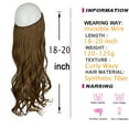 thumbnail image 2 of LELINTA Invisible Wire Hair Extension Curly Long Synthetic Hairpiece 18-20 Inch Hidden Wire Headband for Women Heat Resistant Fiber No Clip No Glue Hairpieces, 2 of 8