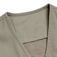 thumbnail image 4 of IROINNID Men's V-Neck Sleeveless Solid Color Leisure Outdoor Vest Jacket Lightweight Vest With Pockets, 4 of 9