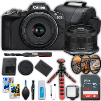 Canon EOS 250D DSLR Digital Camera W/ 18-55mm Lens & 32GB + Case +