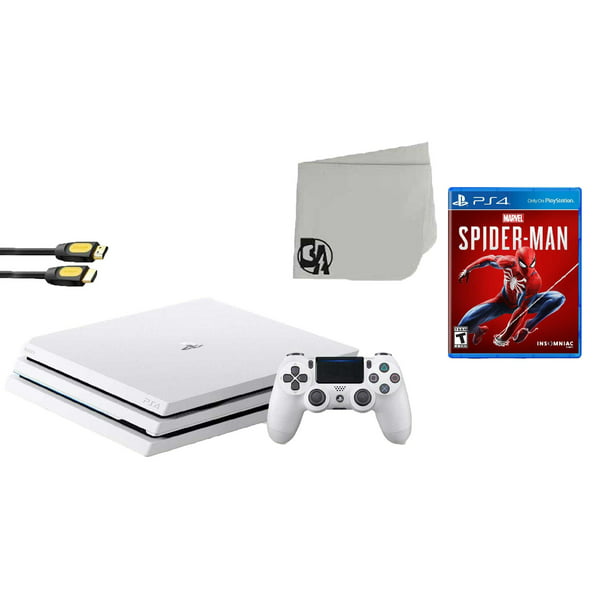 Sony 4 PRO Glacier Gaming Console with Spider-Man BOLT AXTION Bundle Used - Walmart.com