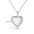 thumbnail image 3 of Stainless Steel Heart Locket Necklace - DIY Photo Engraved Pendant for Couples, Oxidation-Resistant Jewelry with Gold/Silver Tone, Romantic Memorial Gift for Loved Ones, 3 of 6