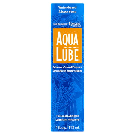 Aqua Lube à base d'eau lubrifiant personnel, 4 fl oz