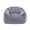 Gray + faux fur + Foam+6, variant on YANGXUN White Faux Fur Bean Bag Chair with Armrests Pre-Filled High Density Foam Lazy Sofa for Adults Living Room Bedroom Reading