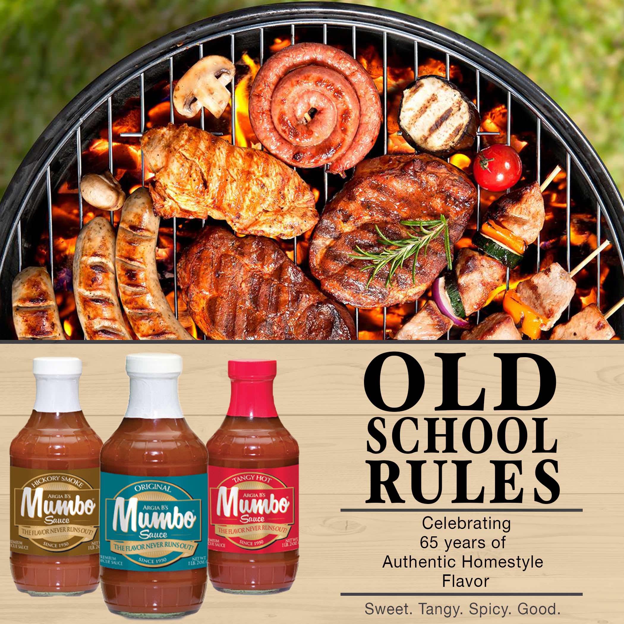 Argia B's Mumbo Sauce, Hickory Smoke BBQ Sauce, 18 Ounce Bottle