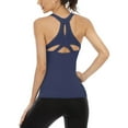 thumbnail image 4 of Attraco Women Workout Tank Top Mesh Criss Cross Open Back Athletic Yoga Shirt, 4 of 6