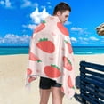 thumbnail image 5 of Dreamtimes Beach Towels Beautiful Juicy Strawberry Camping Towels Sand Free Beach Towel, 30"x60" Large Beach Towels Quick Dry Bath Travel Towels Pool Yoga Beach Mat for Men Women, 5 of 7