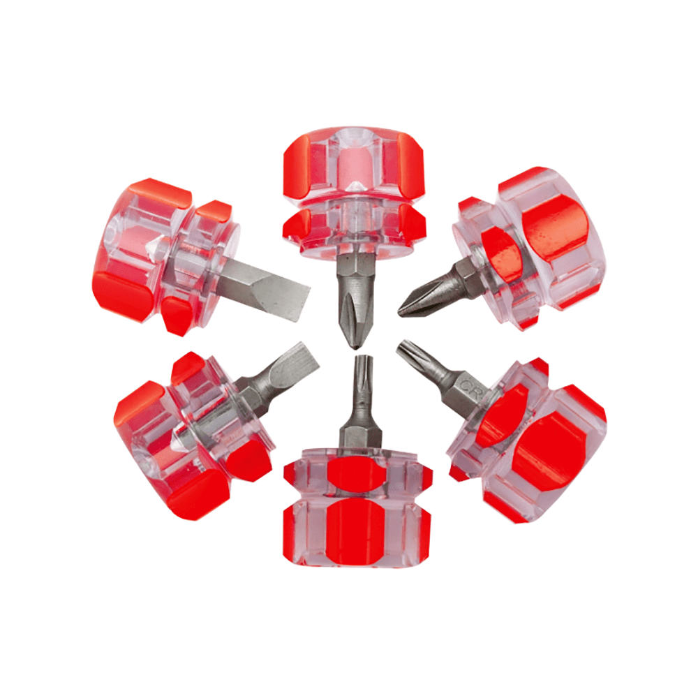 6 piece Mini Stubby Screwdriver Set