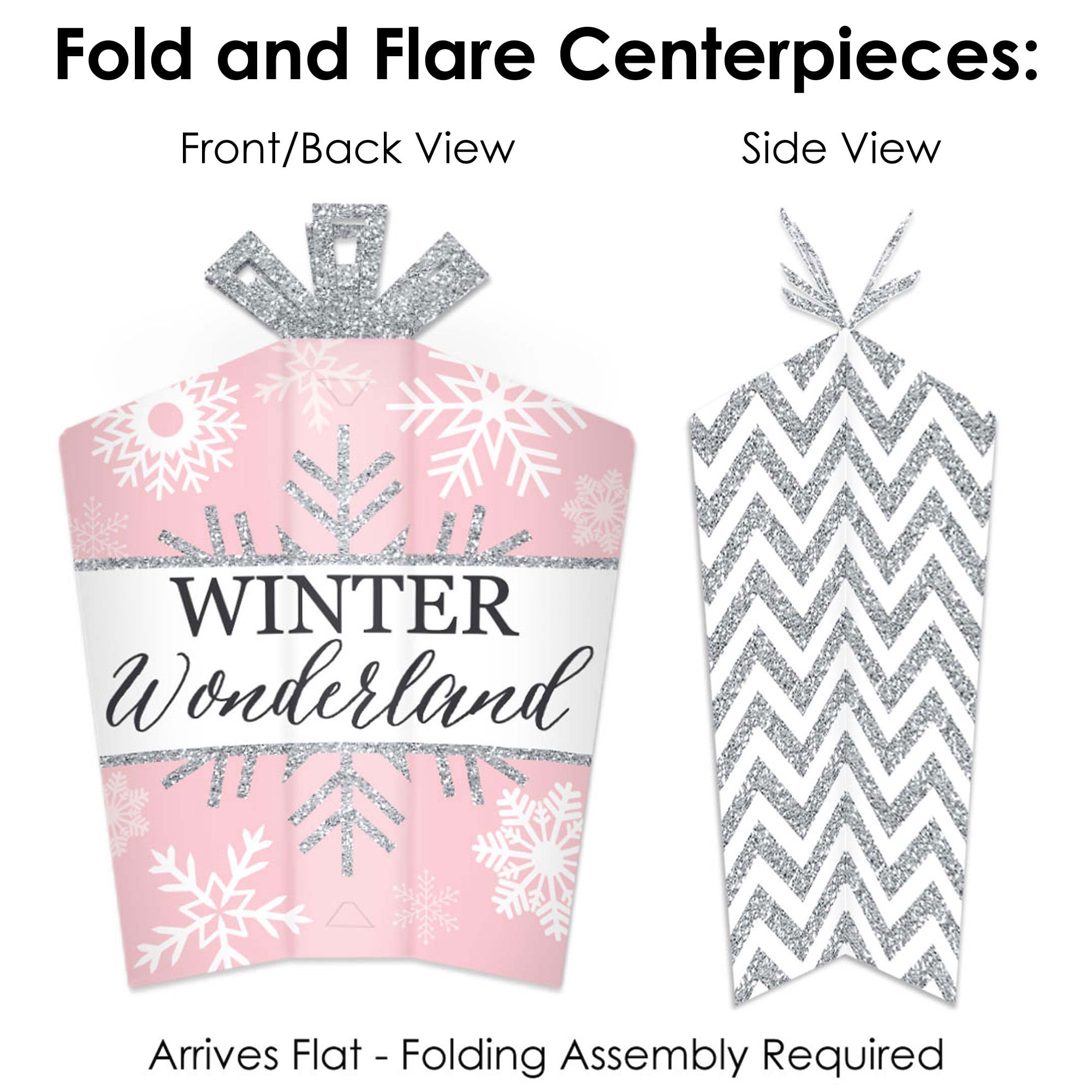  240PCS Winter Wonderland Paper Confetti - Baby Pink