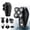 Black, variant on 9D Head Shavers for Bald Men, Portable Head Shavers with Travel Lock, IPX7 Waterproof Wet Dry Rotary Electric Razor, Unisex 6-in-1 Detachable Grooming Kit, LED Display & Type-C Fast Charging