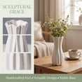 thumbnail image 5 of Unique Bargains Modern White Ceramic Vase Bright White 3.5"L x 3.5"W x 7.9"H, 5 of 6
