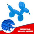 thumbnail image 3 of Clownatex 260 Long Twisting Blue Balloons (100 pcs) for Balloon Animals, Latex Twisting Animal Shape Modeling Long Magic Balloons for Kids Party, Clowns, Birthdays, Weddings, 3 of 8