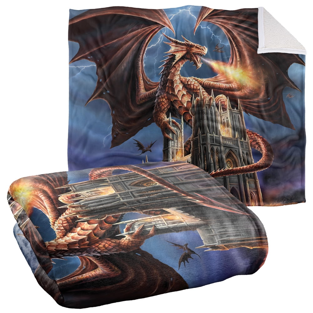 Anne Stokes Signature Silk Touch Sherpa - Manta Con Forro De | Cuotas