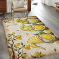 thumbnail image 3 of Summers Lemon Gnomes Washable Area Rugs 2.7'x5', Farm Yellow Fruit Green leaf Newspaper Low Pile Throw Living Room Rug Non-Slip Sturdy Edge Binding Carpet for Indoor Entryway Bedside Kitchen, 3 of 9