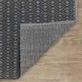 thumbnail image 4 of Optic Diamond Navy/Ivory Handwoven Cotton Rug, 5' x 8', 4 of 6