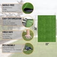 thumbnail image 2 of Artificial Grass Turf 22" x 30" Indoor Outdoor Faux Grass Rug with Drainage Holes, Customizable with Extra Long Size Options, Perfect for Patio Lawn Balcony Weddings Photoshoot Backdrop, 2 of 6