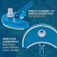 thumbnail image 2 of Cabezal de aspiración para piscina de media luna - Conexión de manguera giratoria, cabezal de succión para limpieza de piscinas, accesorios para piscinas, 2 of 5