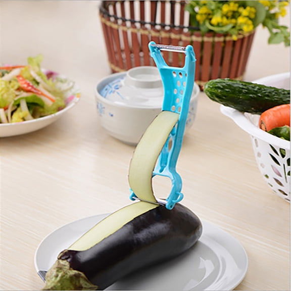 Multifunctional Vegetable Peeler, Dual Head Stainless Steel Melon Grater and Fruit Peeler for Kitchen, Efficient Dual Blade Design Saves Your Time