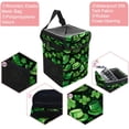 thumbnail image 2 of Saint Patrick's Day Foldable Car Trash Can with Lid, Leak-Proof Car Trash Bin, Hanging Storage Bag Car Garbage Can, 2 of 6