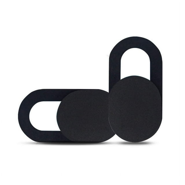 IllmTech - Webcam Cover 2 Pack, Ultra Thin Slider Web Camera Privacy Cover with Strong Adhesive, Protects Privacy for Most Laptops, Tablets, and Smartphones – Black Color