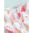 thumbnail image 4 of WOYY Girls Ruffle Long Sleeve Rash Guard One-Piece Swimsuit Cute Bathing Suit, Sizes 6-12 Months, 4 of 8