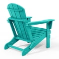 thumbnail image 5 of WestinTrends Malibu 2 piece set outdoor folding Poly Adirondack chair, Turquoise, 5 of 15