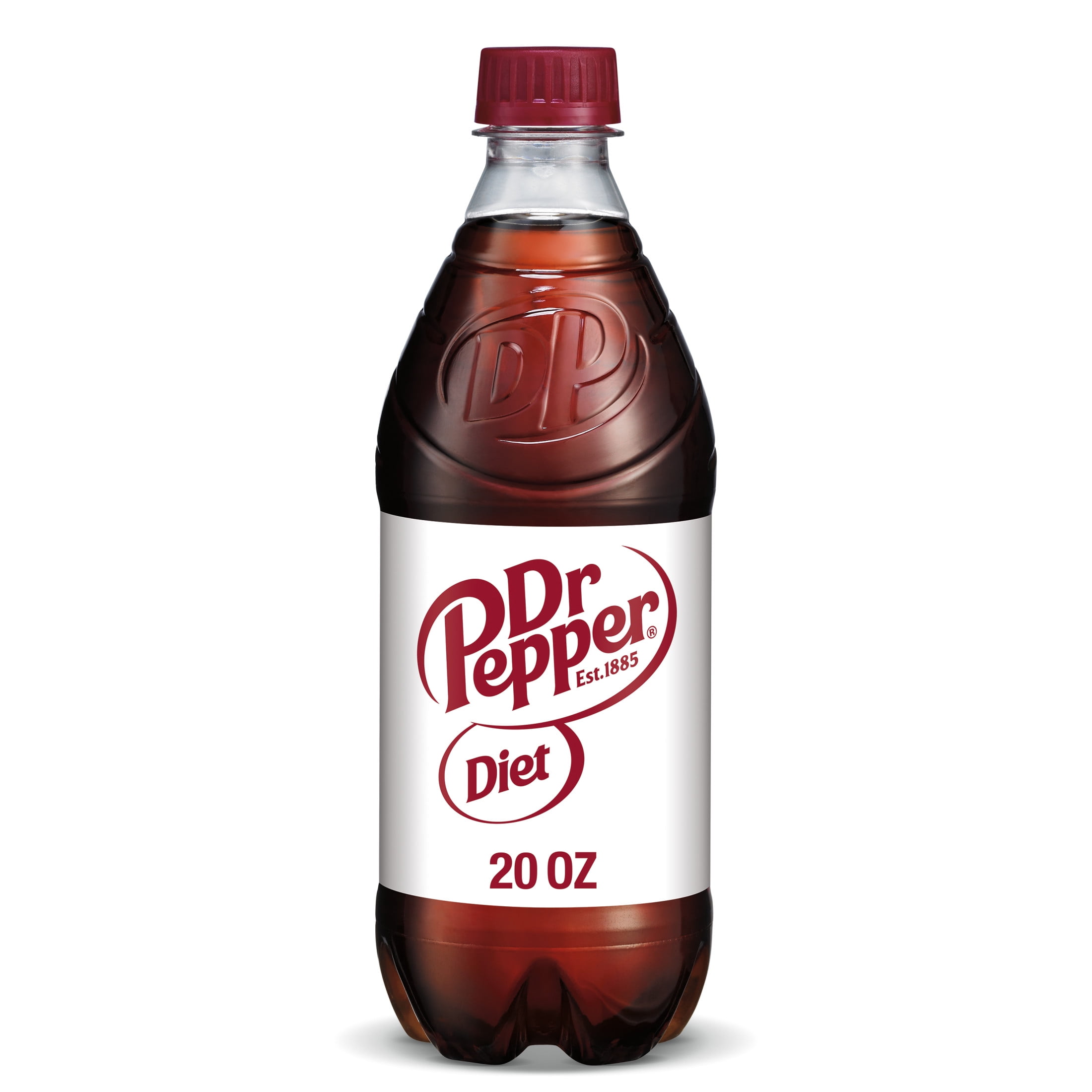 (5 pack) Diet Dr Pepper Soda Pop, 20 fl oz, Bottle