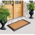 thumbnail image 5 of A1HC 30x48 Natural Coir & Rubber Door Mat, Heavy-Duty Large Front Door Entry Mat, Thick Durable Anti-Shed, Fade-Resistant, Striped Bronze, 5 of 7