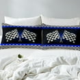 thumbnail image 4 of Erosebridal Race Car Flag King Sheet Sets, Black White Bedding King Size, Racing Game Sport Decor 4pcs, 4 of 7