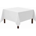 thumbnail image 1 of Nappe Carrée x Nappe Carrée Charbon pour Tables Carrées Ou Rondes en Polyester Lavable, Idéale pour Buffets, Fêtes, Soupers des Fêtes, Mariages et Plus, 1 of 5
