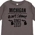 thumbnail image 4 of Inktastic Michigan Awesome Since 1837 Boys or Girls Long Sleeve Toddler T-Shirt, 4 of 5