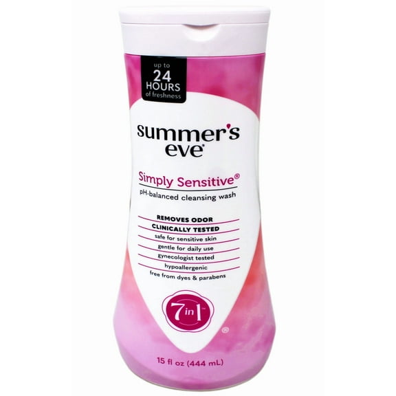 Summer's Eve Simply Sensitive Cleansing Wash for Sensitive Skin, 15 oz
