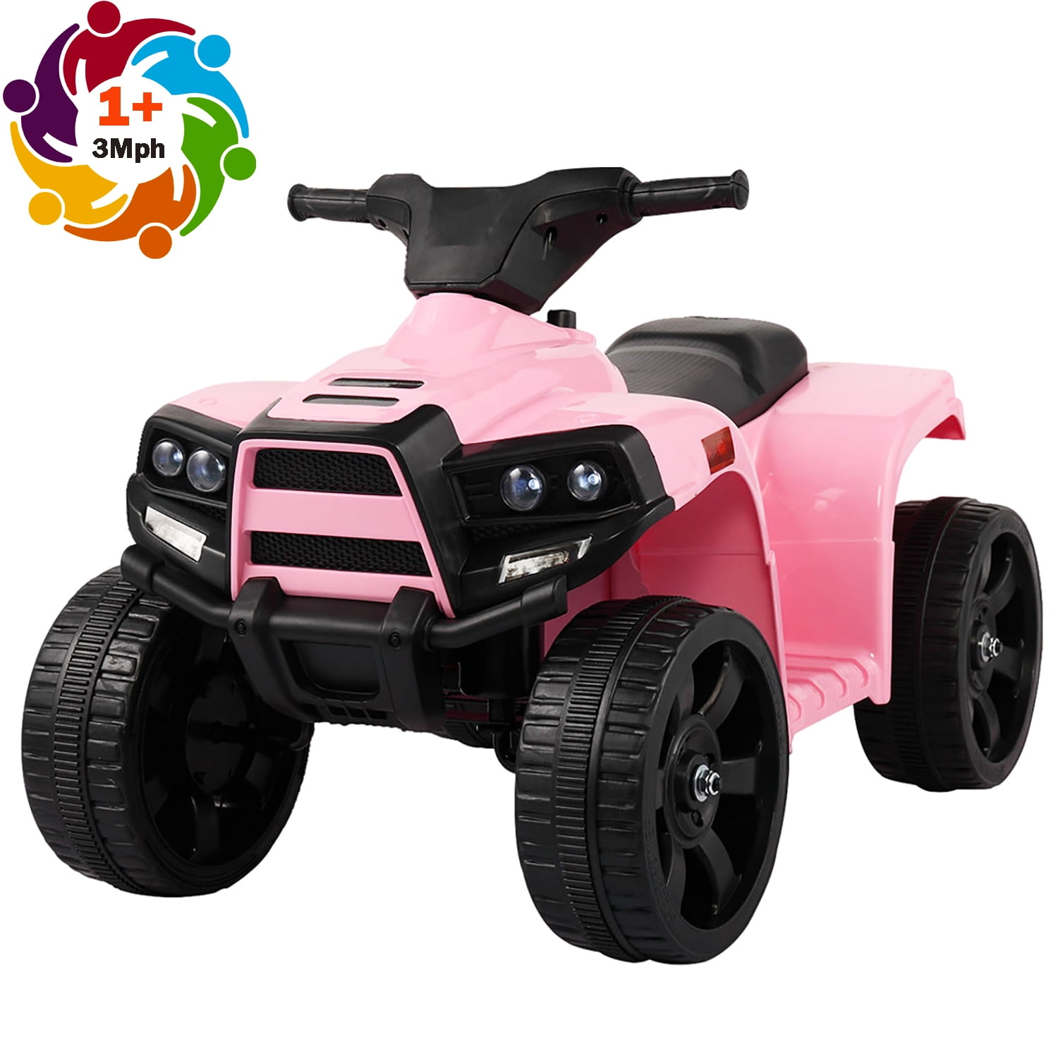Seizeen 6V Kids 4 Wheeler, Ride On Toy Car Quad Bike, 3mph Safe Speed