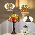 thumbnail image 5 of MEHOOM Sunflower Tiffany Style Table Lamps for Bedroom, Stained Glass Shade, LED 3-Color Dimmable with Auto Timer, Table Lamps for Living Room, 5 of 11